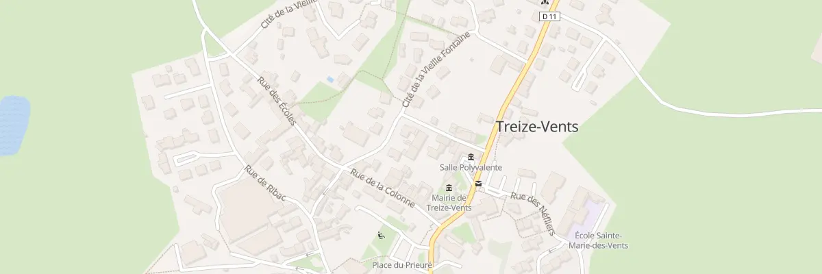Plan du 5 Rue de la vieille fontaine à Treize-Vents