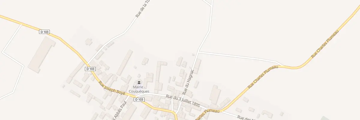 Plan du 12 Rue du Hagnac à Couquèques