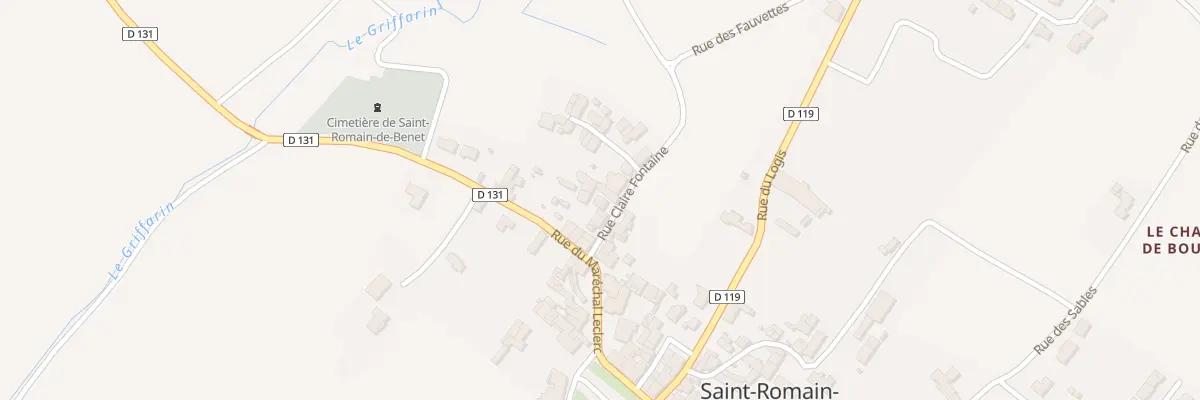 Plan du 5 Rue Claire Fontaine à Saint-Romain-de-Benet