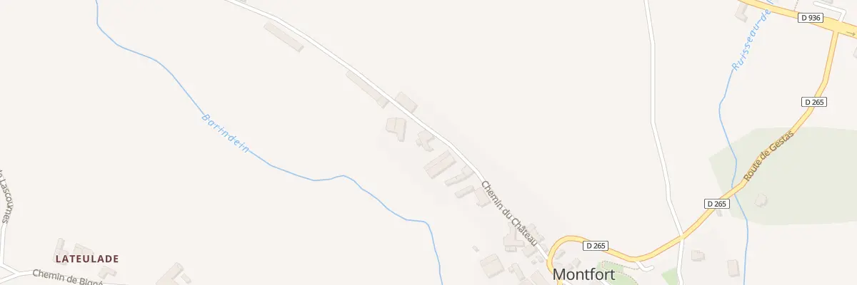 Plan du 9 Che du Château à Montfort