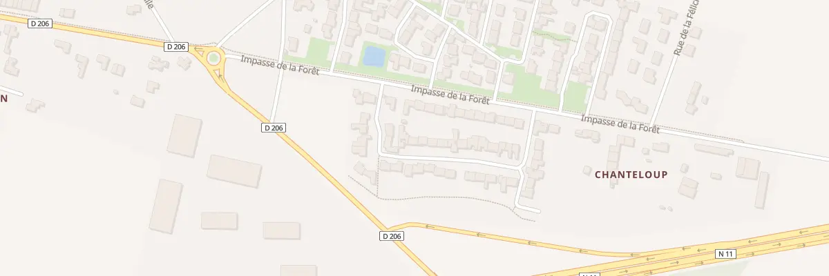 Plan du 7 Rue de Chanteloup à Ferrières