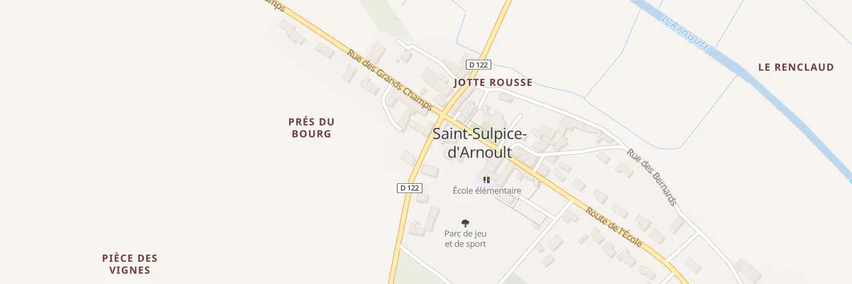 Plan du 1 Rte de Royan à Saint-Sulpice-d’Arnoult