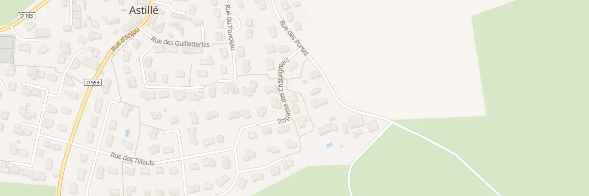 Plan du 3 Imp des Chataigniers à Astillé