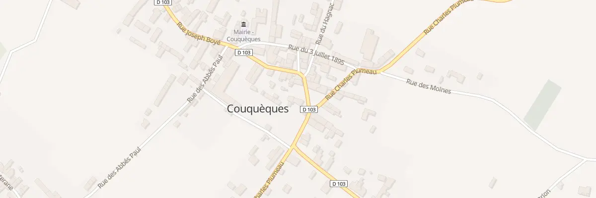 Plan du 2B Rue Joseph Boye à Couquèques