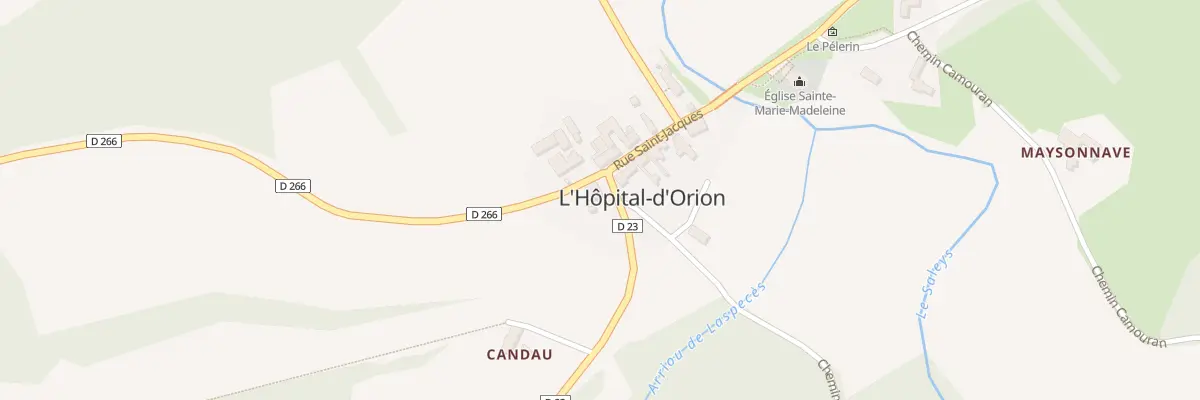 Plan du 9 Rue Saint Jacques à L’Hôpital-d’Orion