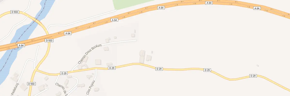 Plan du 395 Rte de Salles à Auterrive