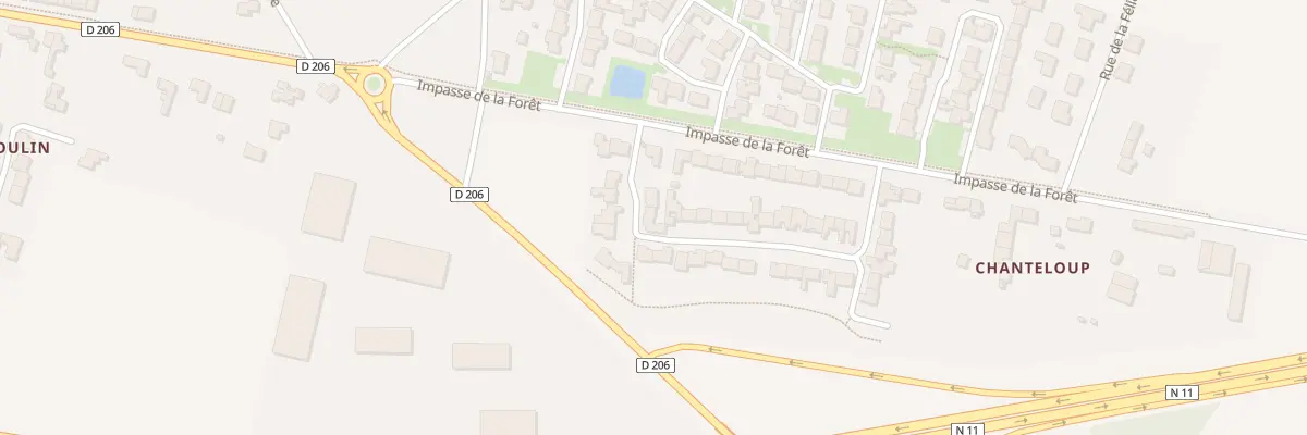Plan du 3 Rue de Chanteloup à Ferrières
