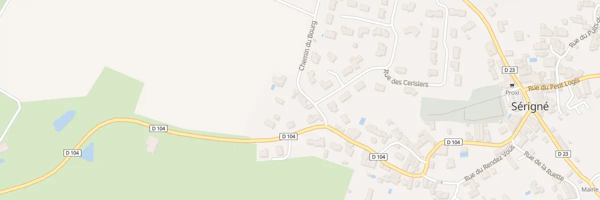 Plan du 7 Rue du petit bourg à Sérigné