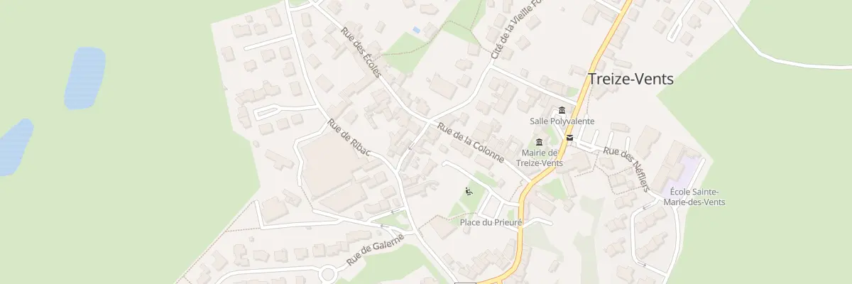 Plan du 1 Rue de la poste à Treize-Vents