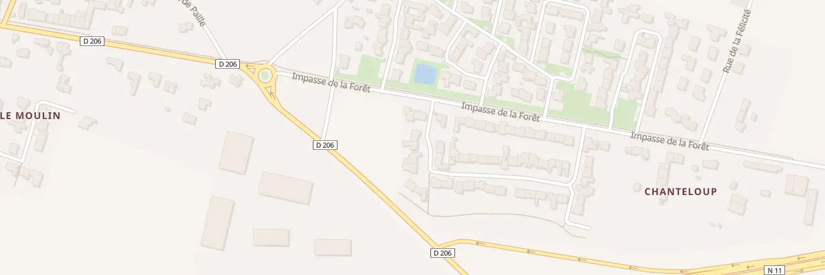 Plan du 2 Rue de Chanteloup à Ferrières