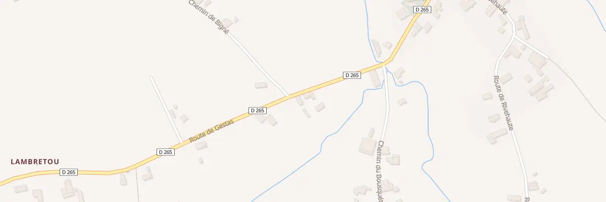 Plan du 23 Rte de Gestas à Montfort