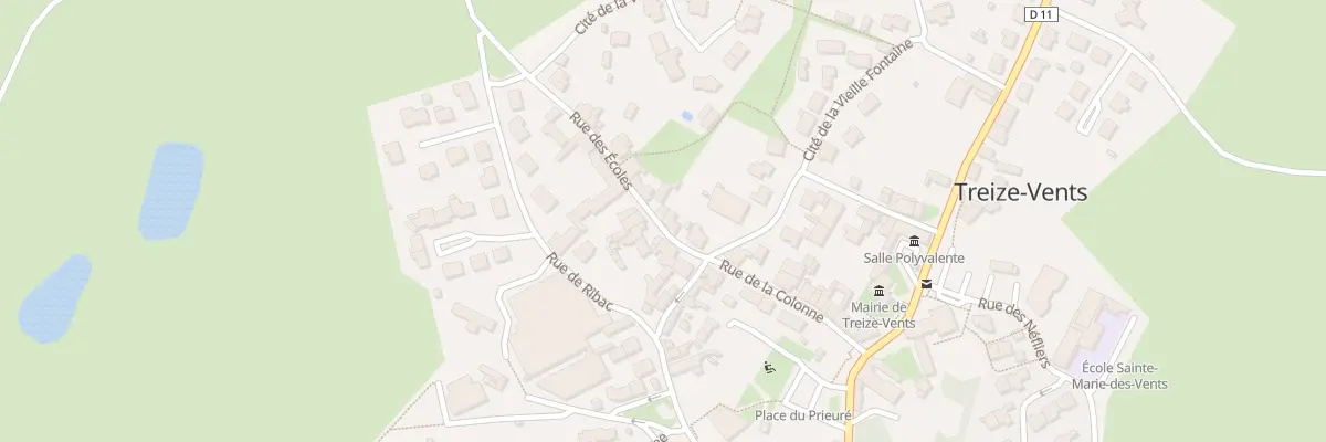 Plan du 6 Rue des écoles à Treize-Vents