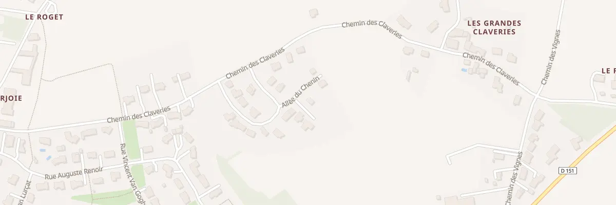 Plan du 1 All du Chardonnay à Mauges-sur-Loire