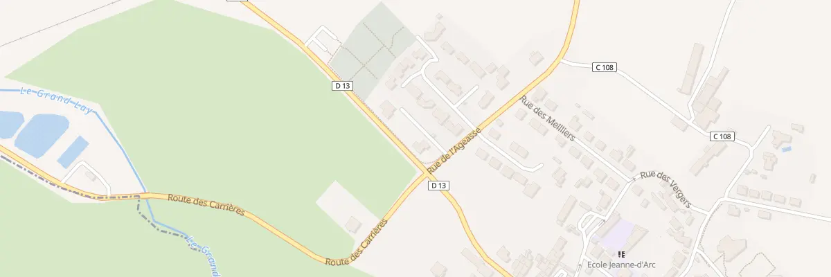 Plan du 7 Rue de l’ageasse à La Meilleraie-Tillay