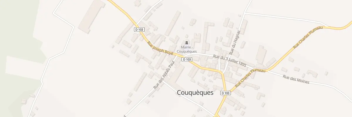 Plan du 2 Rue des Abbes Paul à Couquèques