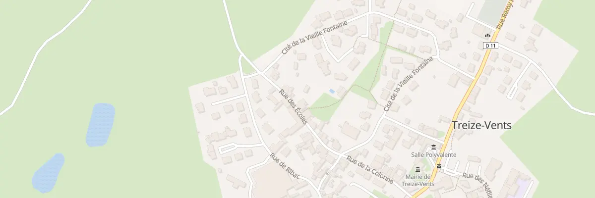 Plan du 14 Rue des écoles à Treize-Vents