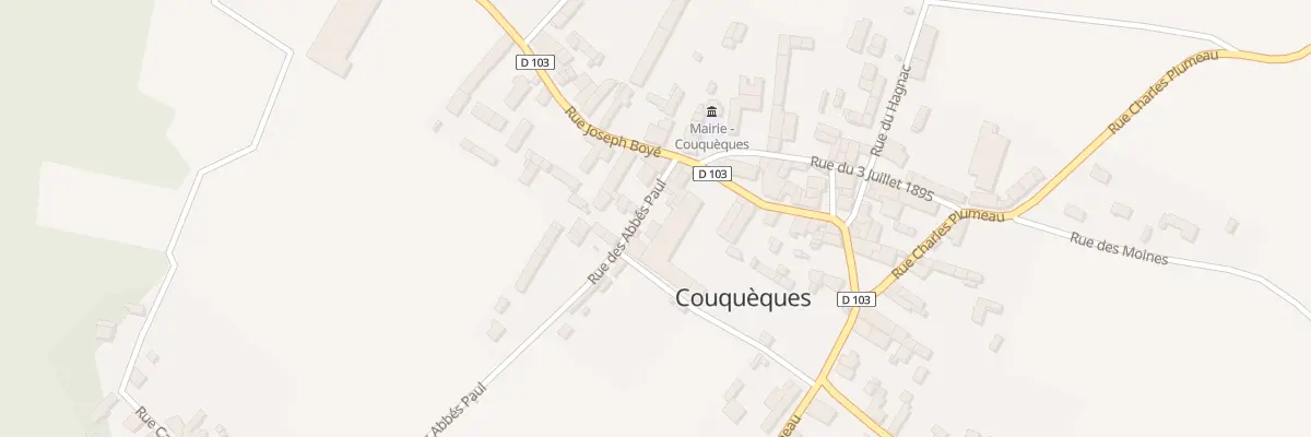 Plan du 6 Rue des Abbes Paul à Couquèques