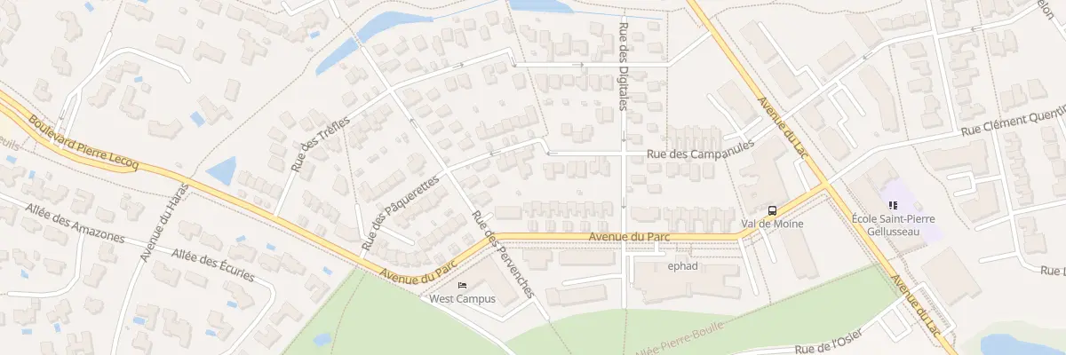 Plan du 15 Rue des Jacinthes à Cholet