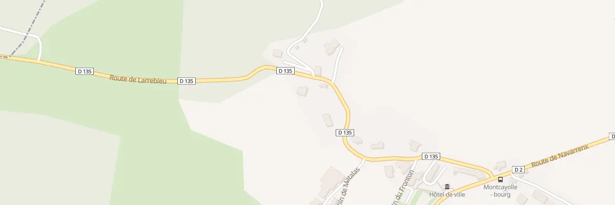 Plan du 445 Rte de Larrebieu à Moncayolle-Larrory-Mendibieu