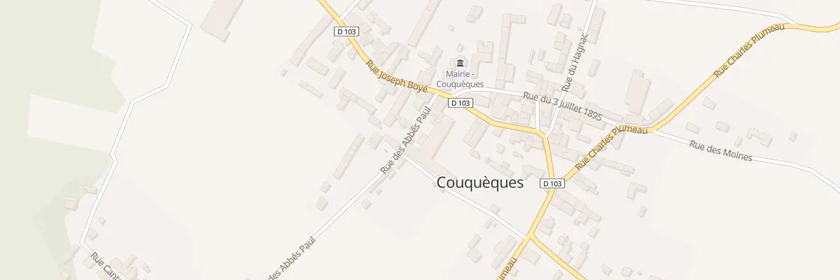 Plan du 8B Rue des Abbes Paul à Couquèques