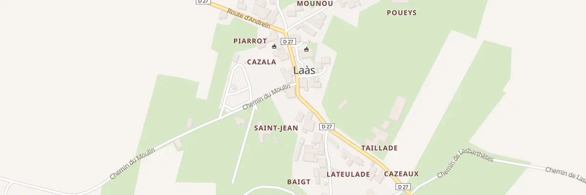 Plan du 5020 Village à Laàs