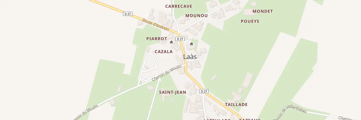Plan du 5023 Village à Laàs