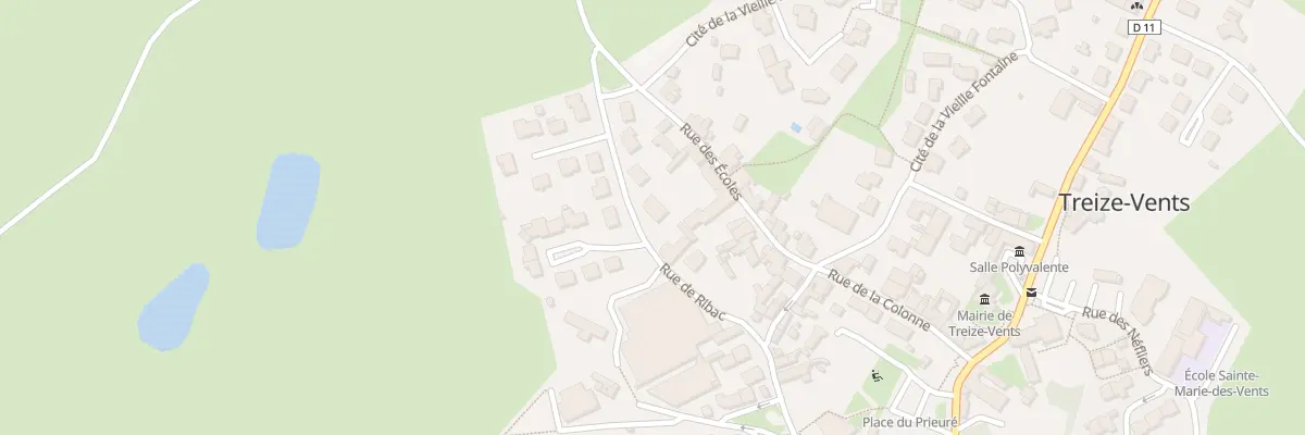 Plan du 8 Rue de ribac à Treize-Vents