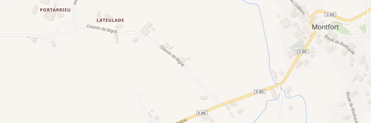 Plan du 4 Che de Bigné à Montfort