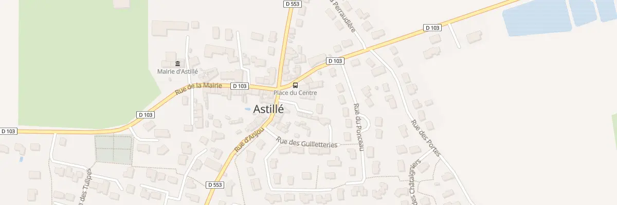 Plan du 6 Pl du Centre à Astillé