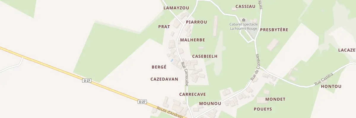 Plan du 5037 Village à Laàs