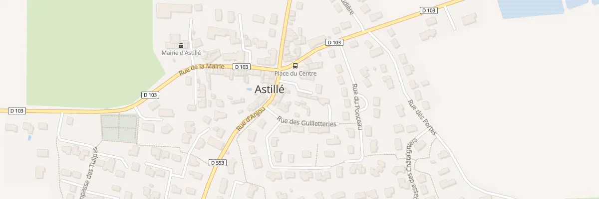 Plan du 2 Pl du Centre à Astillé