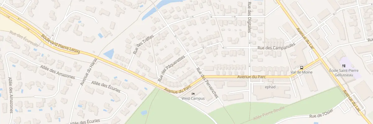 Plan du 1 Rue des Pâquerettes à Cholet