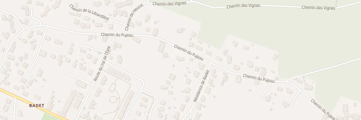 Plan du 33 Che du Pujeau à Salles