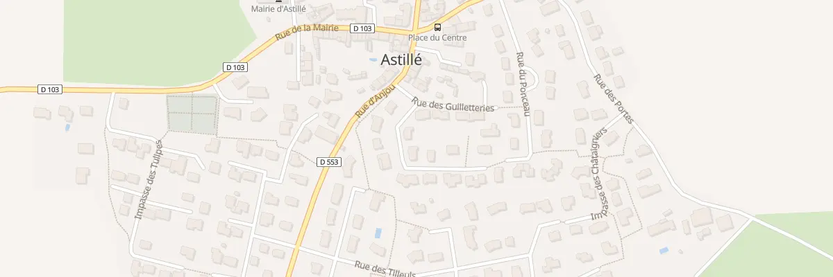 Plan du 9 Rue des Guilletteries à Astillé