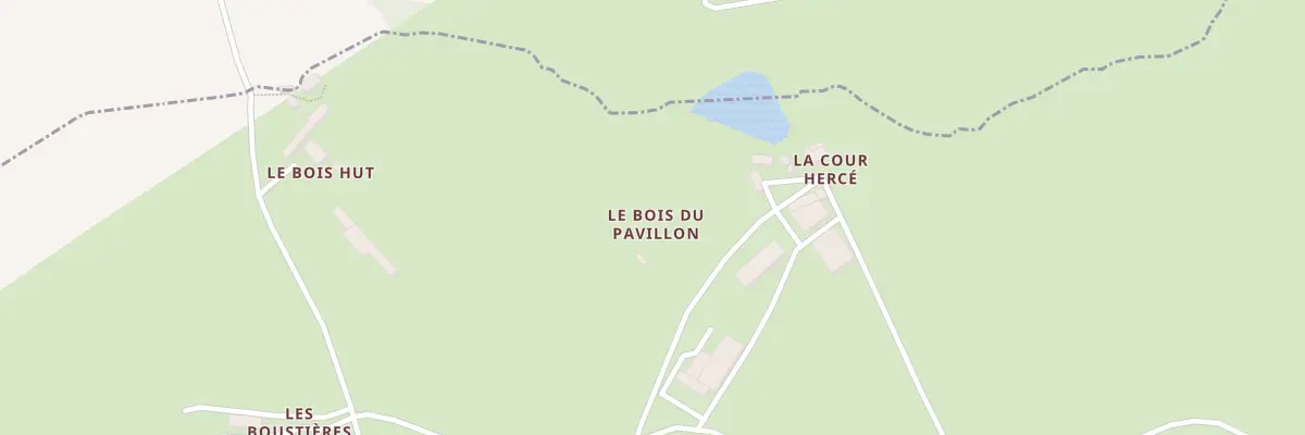 Plan du 1 Le Bois du Pavillon à Hercé