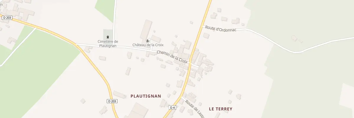 Plan du 7 Che de la Croix à Ordonnac