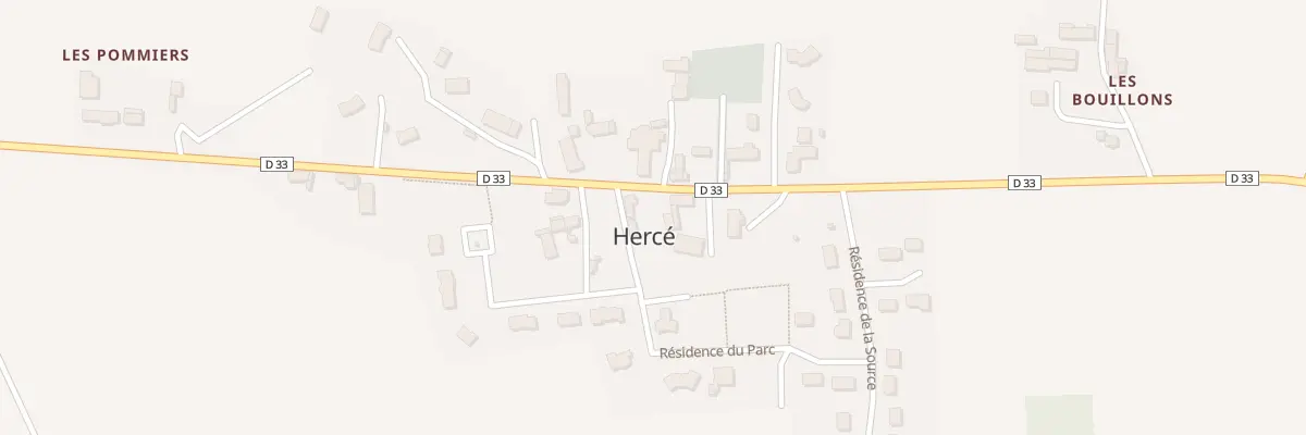 Plan du 7 Rue Saint Pierre à Hercé