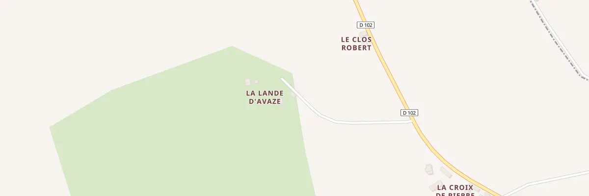 Plan du 201 Che de la Lande d’Avazé à Vautorte