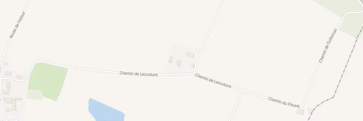 Plan du 595 Che de Lecouture à Vicq-d’Auribat