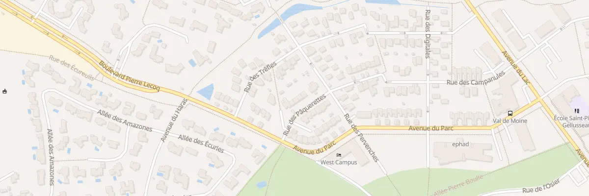Plan du 12 Rue des Pâquerettes à Cholet