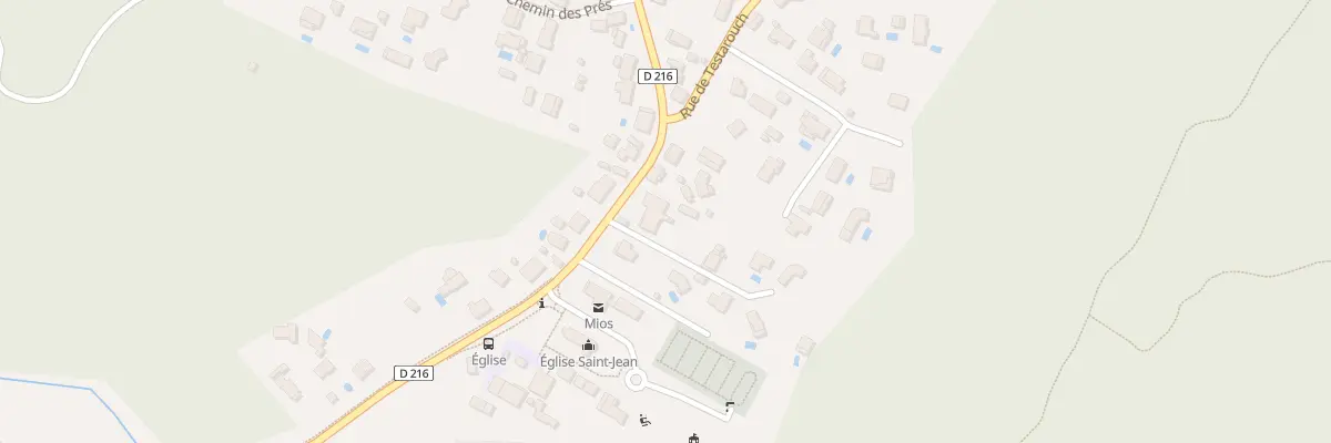 Plan du 14T Av de Verdun à Mios