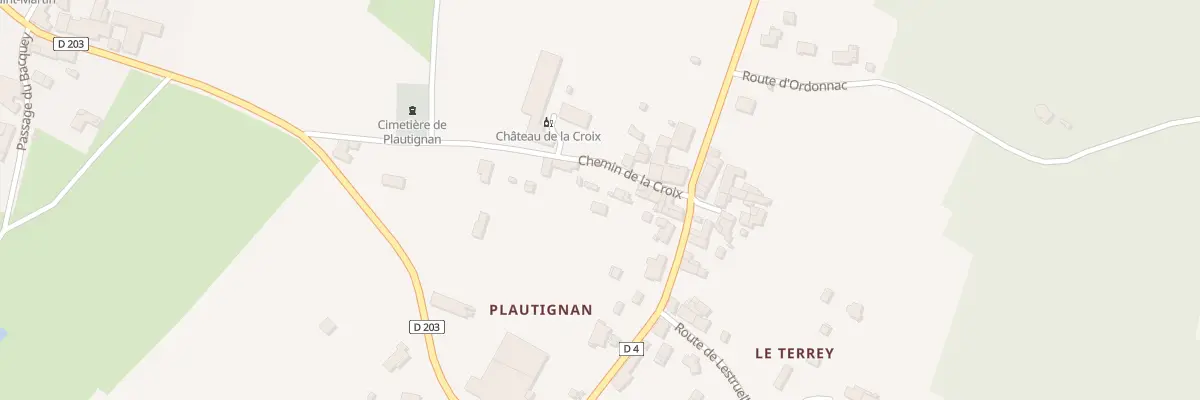 Plan du 3 Plautignan-Sud à Ordonnac
