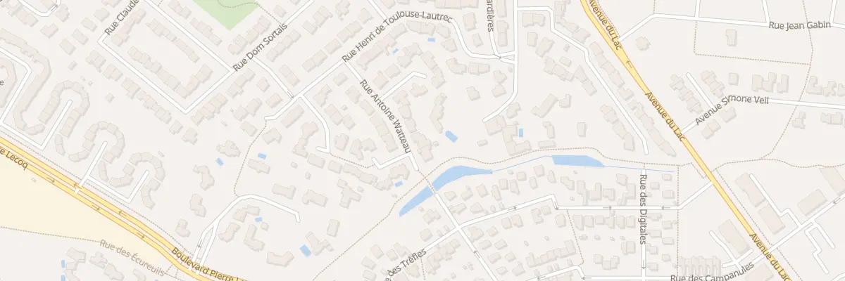Plan du 11 Rue Antoine Watteau à Cholet