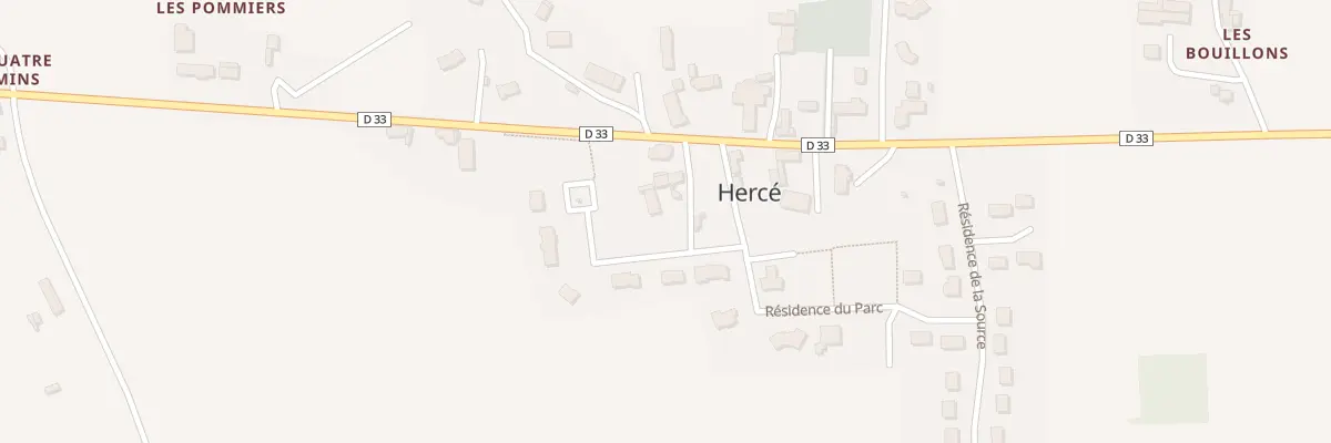 Plan du 19 Res du Parc à Hercé