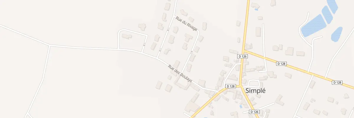 Plan du 1 Rue du Rivage à Simplé
