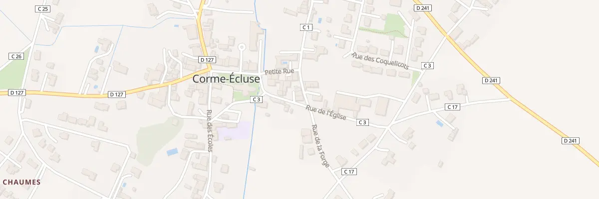 Plan du 7 Rue de l’Eglise à Corme-Écluse