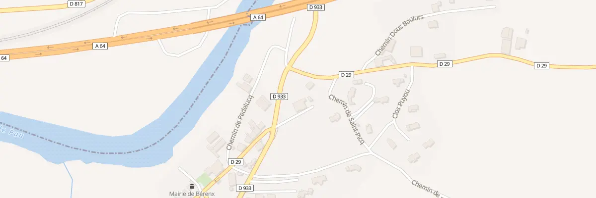 Plan du 30 Che de Saint Picq à Bérenx