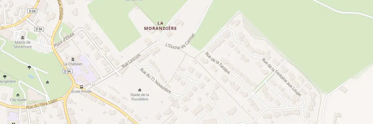 Plan du 22 Rue du onze novembre à Sèvremont
