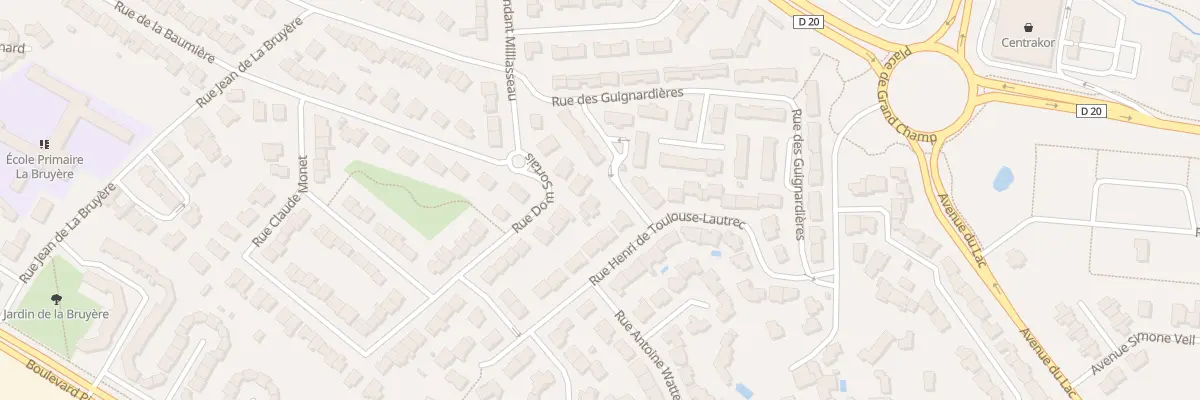 Plan du 1 Rue Dom Sortais à Cholet