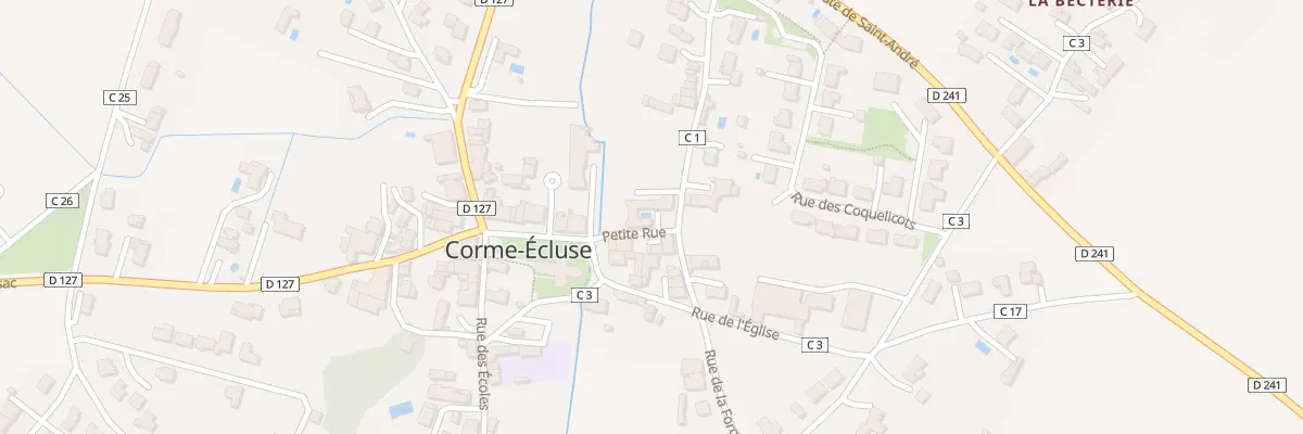 Plan du 3 Rue de Chez Douteau à Corme-Écluse
